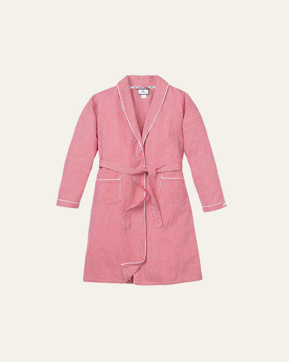 Mini Gingham Robe, Size 2-14